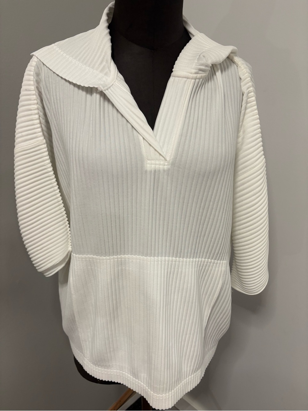 Made in Japan brand new unisex Homme Plisse White hoodie